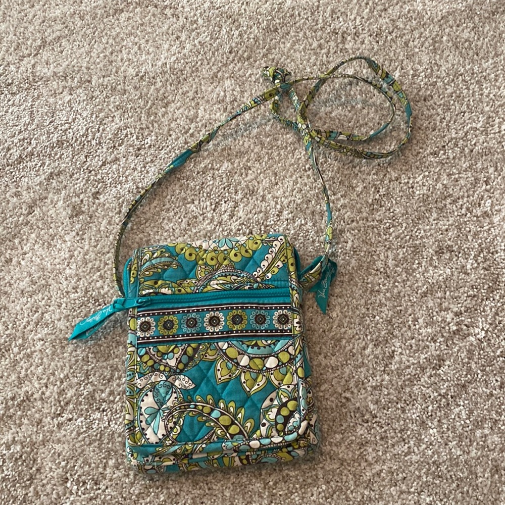Vera Bradley crossbody bag green/blue